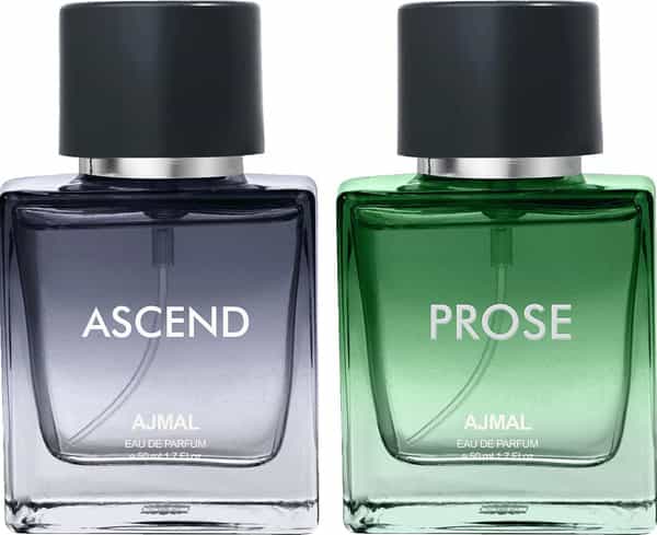 Ajmal Ascend Edp 50 Ml For Unisex And Ajmal Prose Edp 50 Ml For Men +2 Perfume Testers Free