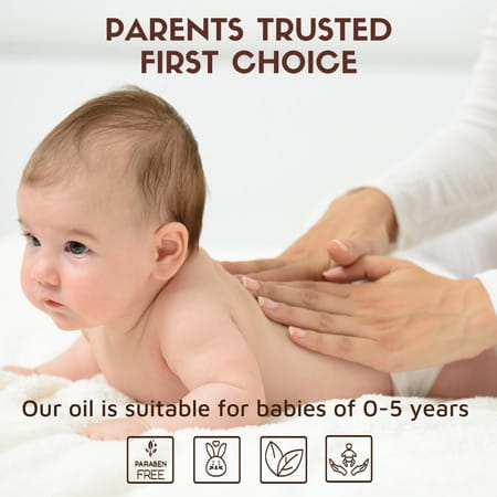 Cold Pressed Almond Oil For Baby Body | Face | Hair Massage | 100% Natural - 1000ml
