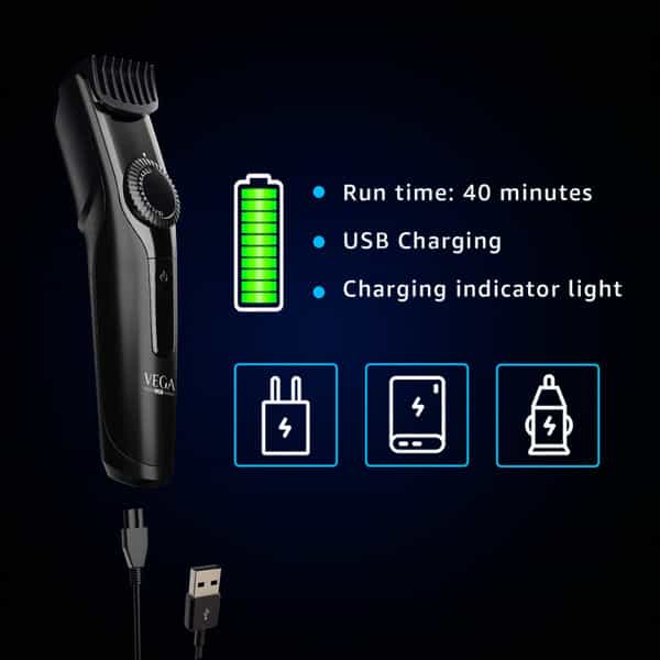 Vega Men T1 Beard Trimmer For Men (Vhth-18)