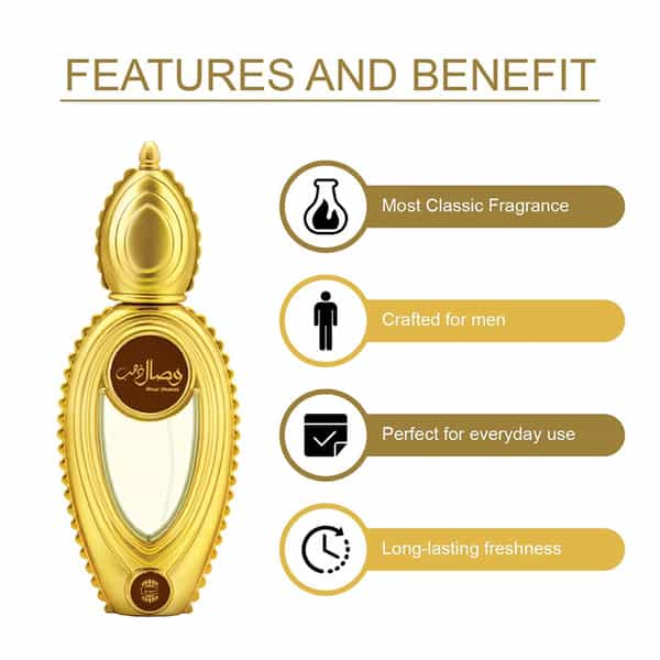 Ajmal Wisal Dhahab Edp 50Ml Perfume For Men And Aurum Cp Oil Alcohol-Free Attar 10Ml For Women