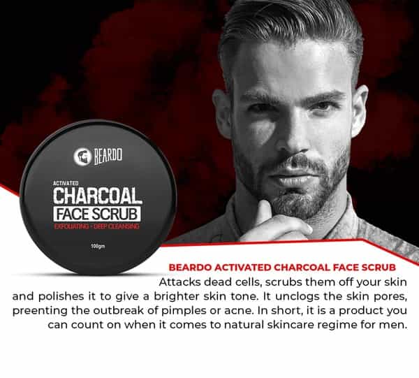 Beardo Activated Charcoal Face Scrub 100 Gm