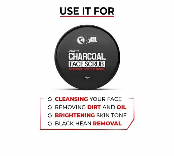 Beardo Activated Charcoal Face Scrub 100 Gm