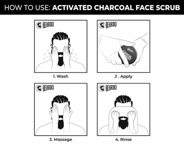 Beardo Activated Charcoal Face Scrub 100 Gm
