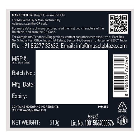 Muscleblaze Pre Workout Wrathx With Creapure Mango Mayhem | 510G