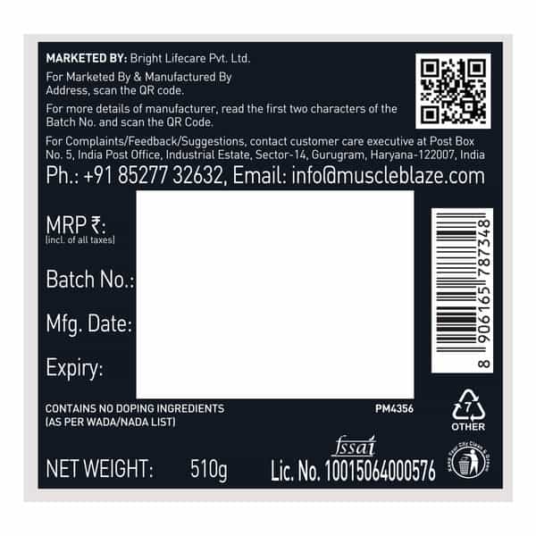 Muscleblaze Pre Workout Wrathx With Creapure Mango Mayhem | 510G