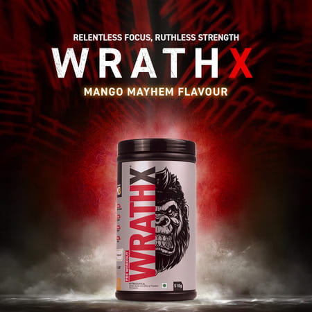 Muscleblaze Pre Workout Wrathx With Creapure Mango Mayhem | 510G