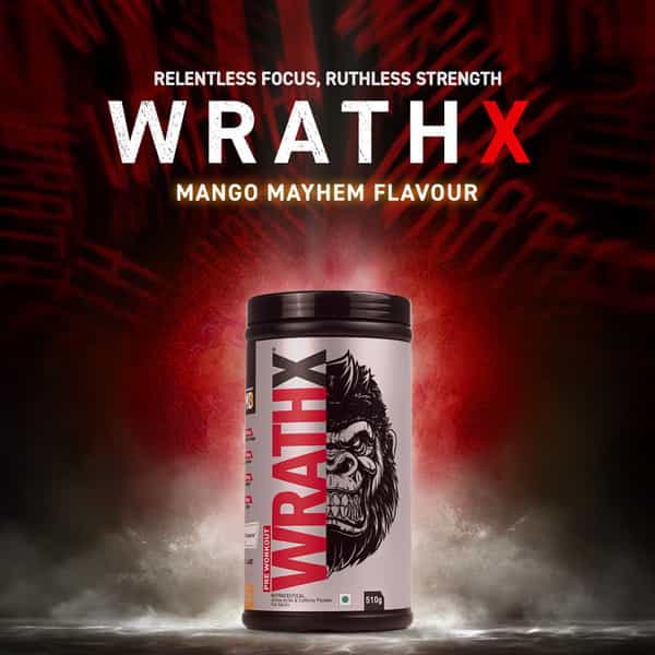 Muscleblaze Pre Workout Wrathx With Creapure Mango Mayhem | 510G