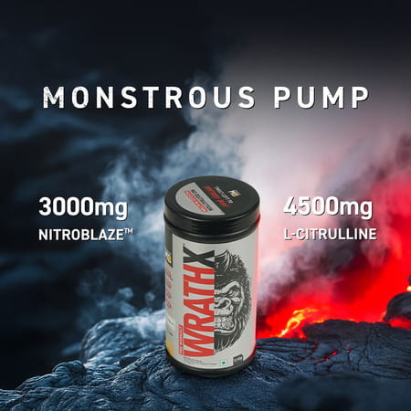 Muscleblaze Pre Workout Wrathx With Creapure Mango Mayhem | 510G