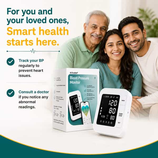 Pharmeasy Smart Connected | Obp-117 With Ai & Bt | Blood Pressure Monitor