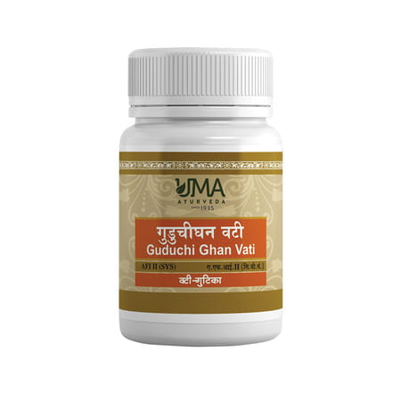 Uma Ayurveda Guduchi Ghan Vati Ayurvedic Tablets 80 Tab