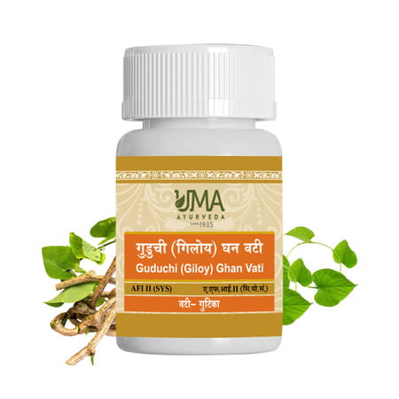 Uma Ayurveda Guduchi Ghan Vati Ayurvedic Tablets 80 Tab
