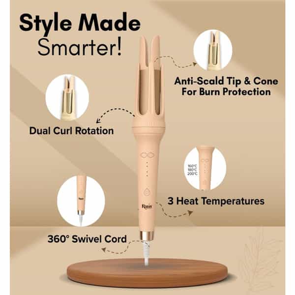 Ktein Automatic Hair Curler With Adjustable Temperature