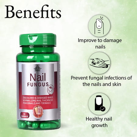 Cipzer Nail Fungus Capsule Eradicate & Safeguard Against Nail,Skin &Toe Fungal Infection 60 Capsules