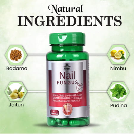 Cipzer Nail Fungus Capsule Eradicate & Safeguard Against Nail,Skin &Toe Fungal Infection 60 Capsules