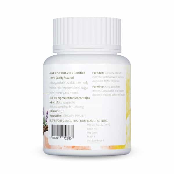 Jeena Sikho Ashwagandha | Naturally Helps Stress Management | Boosts Strength & Energy 60 Tablets