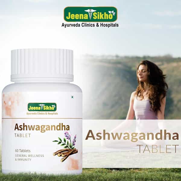 Jeena Sikho Ashwagandha | Naturally Helps Stress Management | Boosts Strength & Energy 60 Tablets