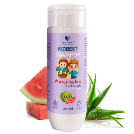 Healthbest Kidbest Tear-Free Shampoo For Kids Watermelon Flavor - 200ml