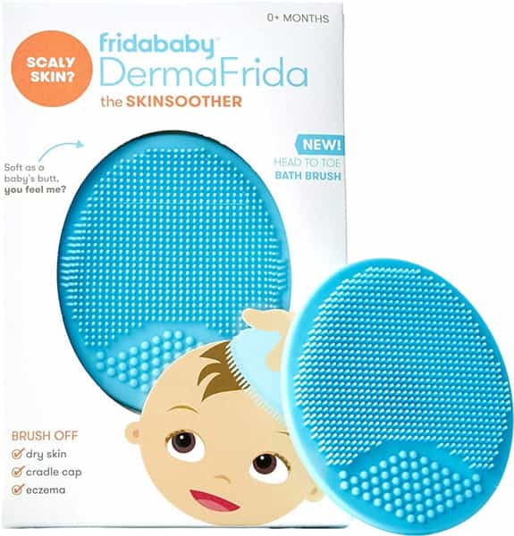 Frida Baby Dermafrida Skinsoother Bath Brush Baby Silicone Bath Brush 1 Count