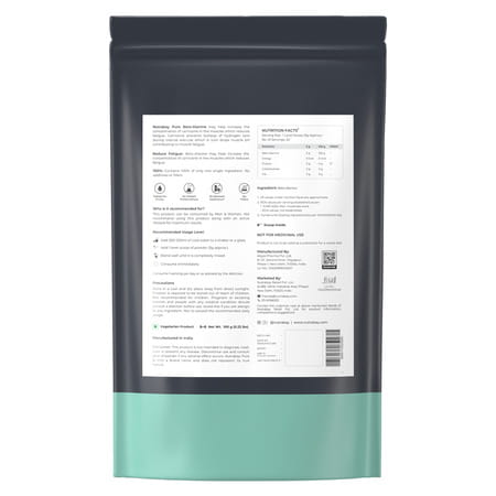 Nutrabay Pure 100% Beta Alanine Powder, Pre Workout Amino Acid Supplement|Unisex - 100g, Unflavoured