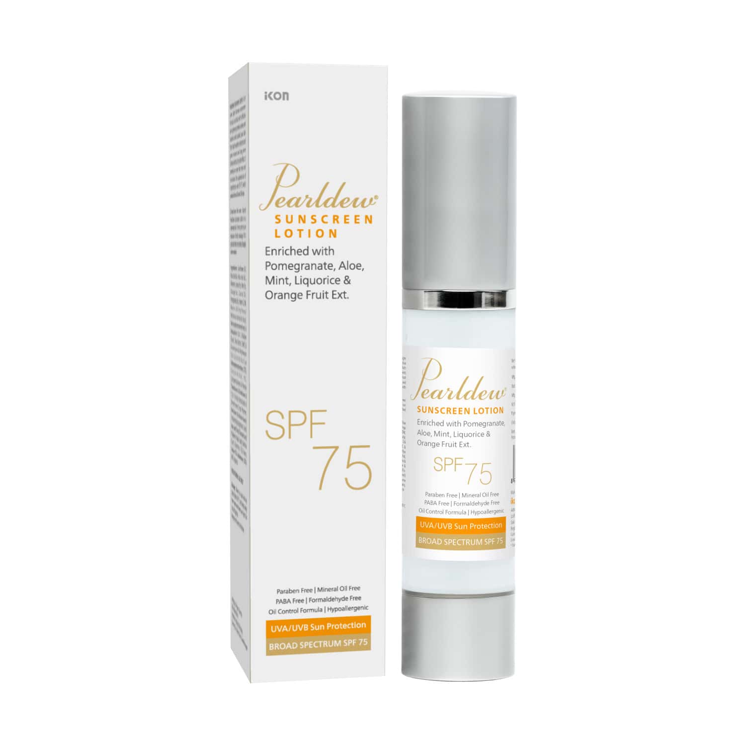 Pearldew Sunscreen Lotion Spf 75 | Uva Uvb Sun Protection For Men And Women | 50 Ml