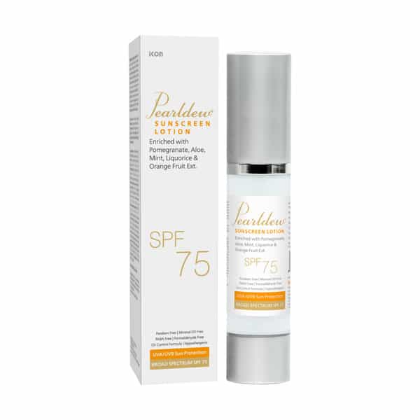 Pearldew Sunscreen Lotion Spf 75 | Uva Uvb Sun Protection For Men And Women | 50 Ml