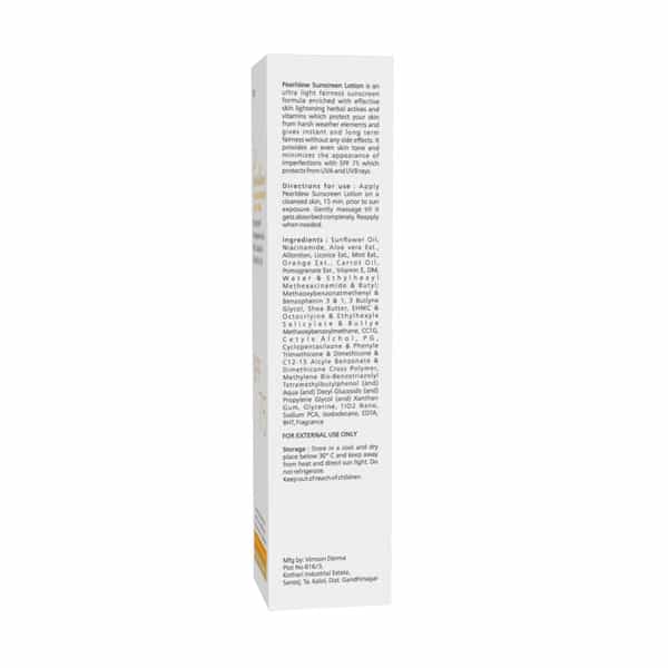 Pearldew Sunscreen Lotion Spf 75 | Uva Uvb Sun Protection For Men And Women | 50 Ml