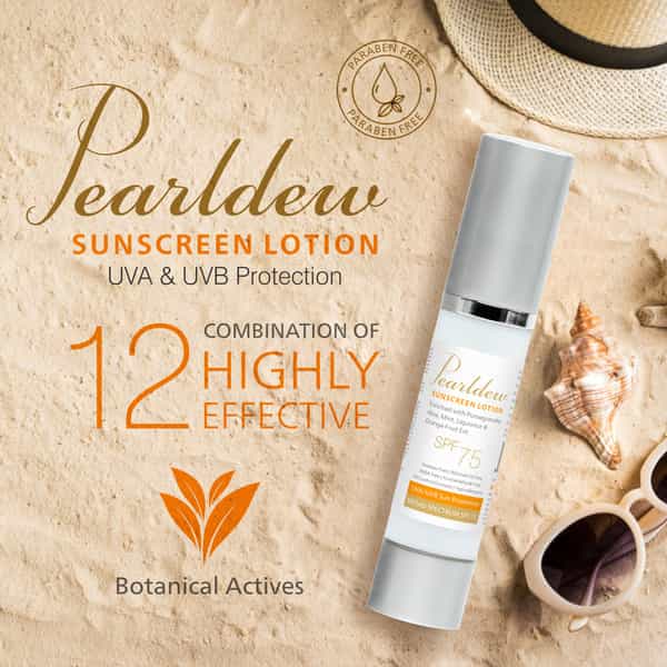 Pearldew Sunscreen Lotion Spf 75 | Uva Uvb Sun Protection For Men And Women | 50 Ml