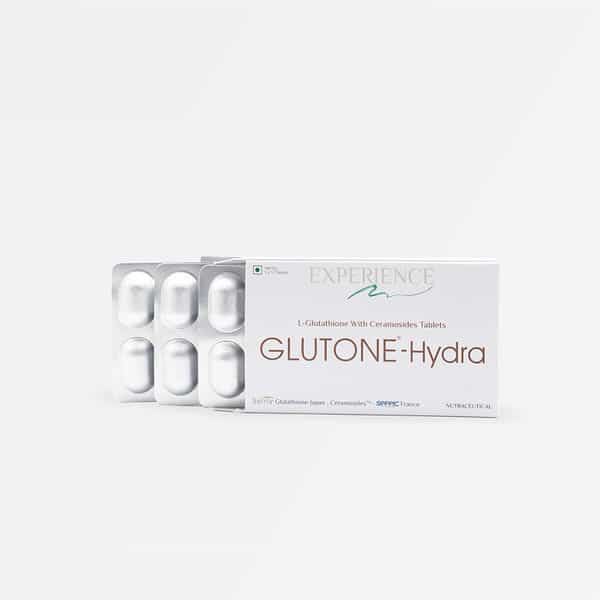 Glutone-Hydra | Setria Glutathione With Ceramosidesc|For Glowing Hydrated Skin | Pack Of 30 Tablets