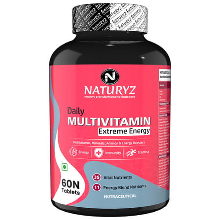 Naturyz Daily Multivitamin Extreme Energy With 35 Nutrients And 11 Energy Blend - 60 Tablets