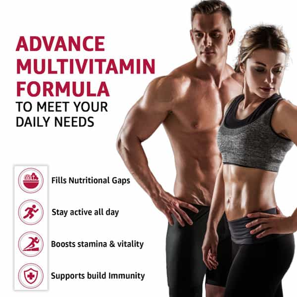 Naturyz Daily Multivitamin Extreme Energy With 35 Nutrients And 11 Energy Blend - 60 Tablets