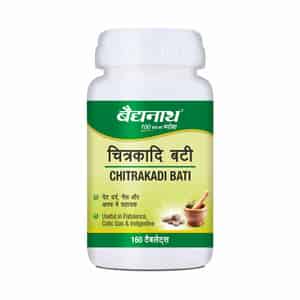 Baidyanath Ayurved Chitrakadi Bati 160 Tabs | Dyspepsia & Gas Relief