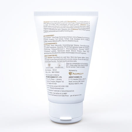 Glutone Face Wash With Dermawhite And Hydrolysed Almonds For Brighter & Radiant Skin Pack Of 6