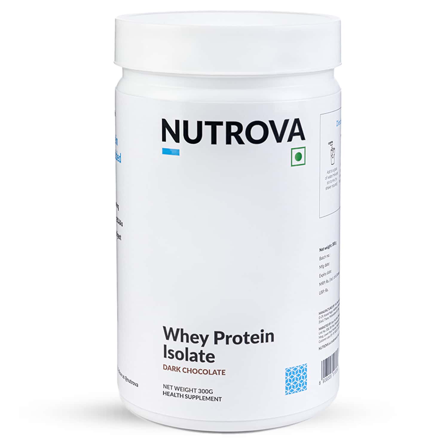 Nutrova Whey Protein Isolate (Dark Chocolate) - 300g