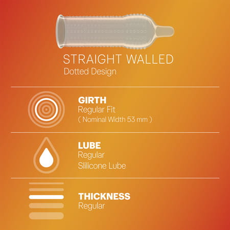 Durex Condoms Extra Dots - 3s