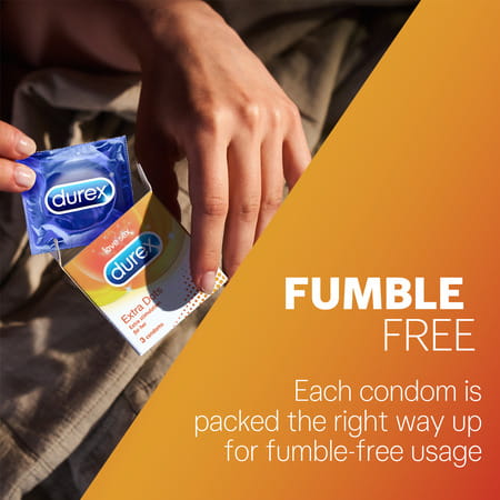 Durex Condoms Extra Dots - 3s
