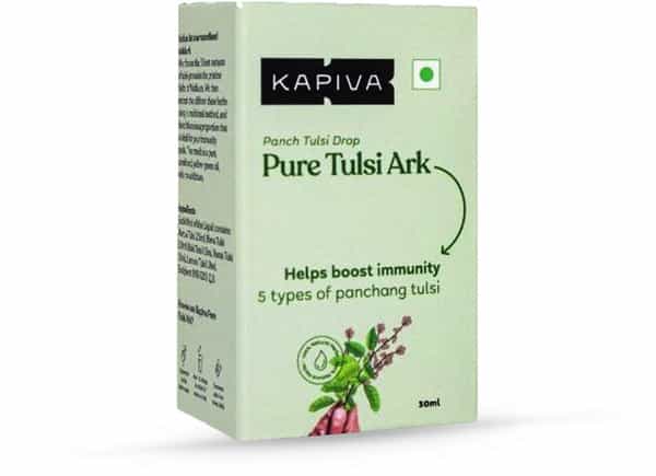 Kapiva Pure Tulsi Ark Drops - 5 Types Of Pure Tulsi Natural Immunity Booster - 30 Ml
