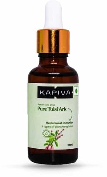 Kapiva Pure Tulsi Ark Drops - 5 Types Of Pure Tulsi Natural Immunity Booster - 30 Ml
