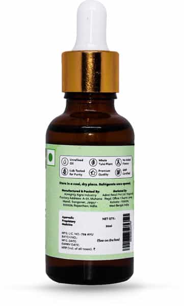 Kapiva Pure Tulsi Ark Drops - 5 Types Of Pure Tulsi Natural Immunity Booster - 30 Ml