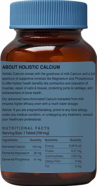 Zeroharm Holistic Calcium Tab Vitamin D3 K2-7-For Joint Support & Bone Strength