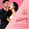 Durex Extra Thin Wild Strawberry Flavoured Condoms For Men -10S