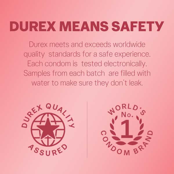 Durex Extra Thin Wild Strawberry Flavoured Condoms For Men -10S