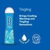 Durex Air Condoms 10 Count With Durex Lube Tingling Lubricant Gel For Men & Women - 50Ml