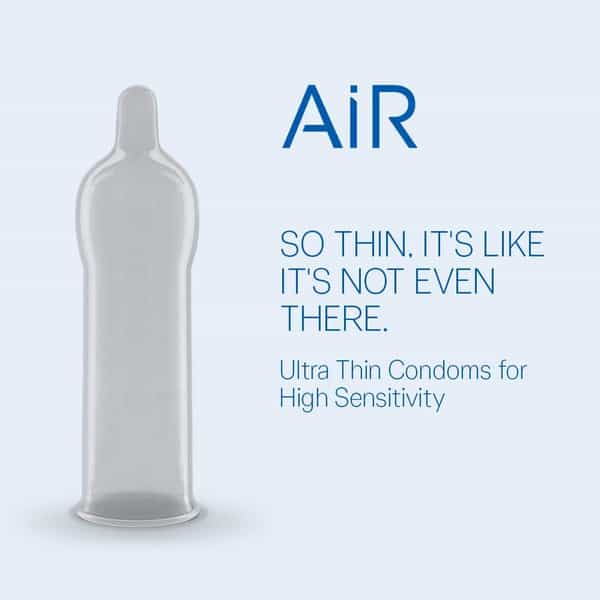 Durex Air Condoms 10 Count With Durex Lube Tingling Lubricant Gel For Men & Women - 50Ml