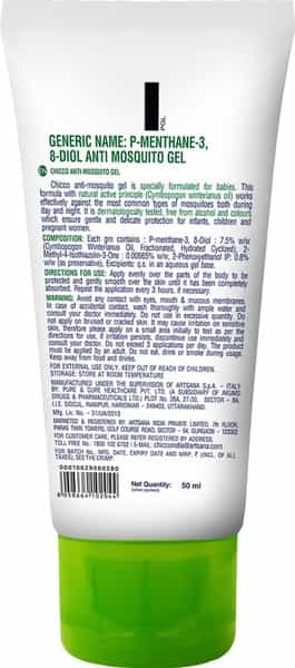 Chicco Baby Anti Mosquito Gel Tube Of 50Ml