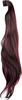 Streak Street Staright Burgundy Ponytail