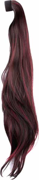 Streak Street Staright Burgundy Ponytail
