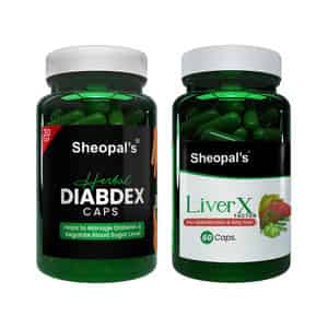 Sheopal's Diabdex Supports Liver Health And Blood Sugar Balance With Liver X Diabdex Capsules.