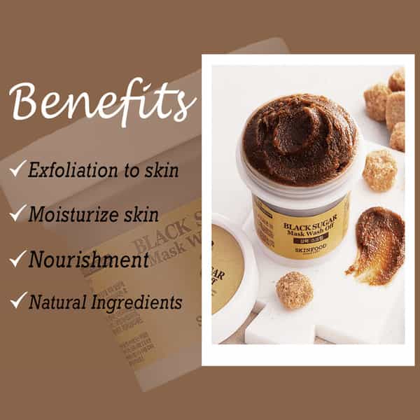 Skinfood Black Sugar Perfect Essential Scrub 2X - Deep Cleansing I Radiant Glow 100G