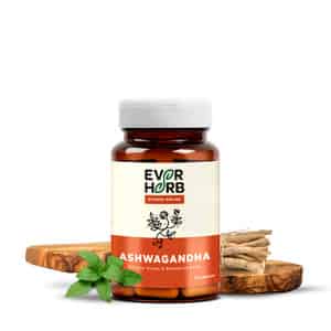 Everherb (By Pharmeasy) Ashwagandha-Immunity Booster Capsules-Anxiety & Stress Relief - Bottle Of 90