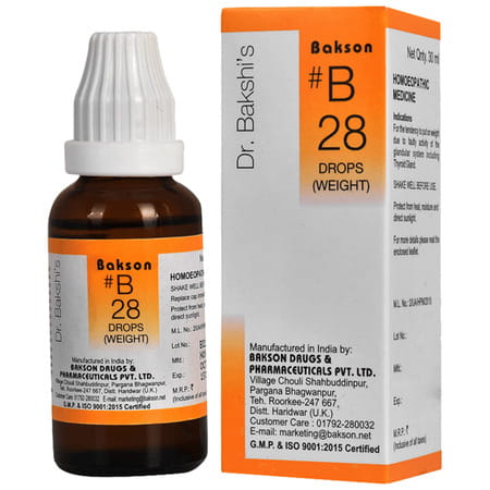 Baksons B28 Weight Drops 30 Ml